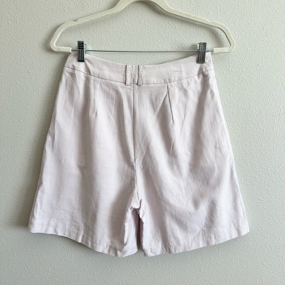 NWT Topshop Linen Blend Longline Shorts in Lilac Size 6 - Picture 11 of 11